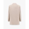 Acacia 1234 max mara sfilata  wool blazer with rippled appearance