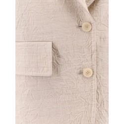 Acacia 1234 max mara sfilata  wool blazer with rippled appearance