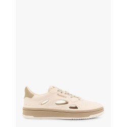 Low-top sneakers realized with foam with lateral openwork