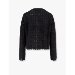 Embroidered cotton cardigan