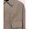 Laminar nylon jacket with maxi pockets