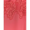 Dress with lace profile