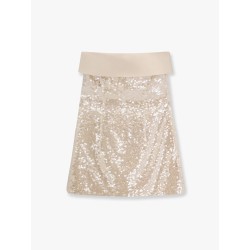 Mini dress with all-over sequins