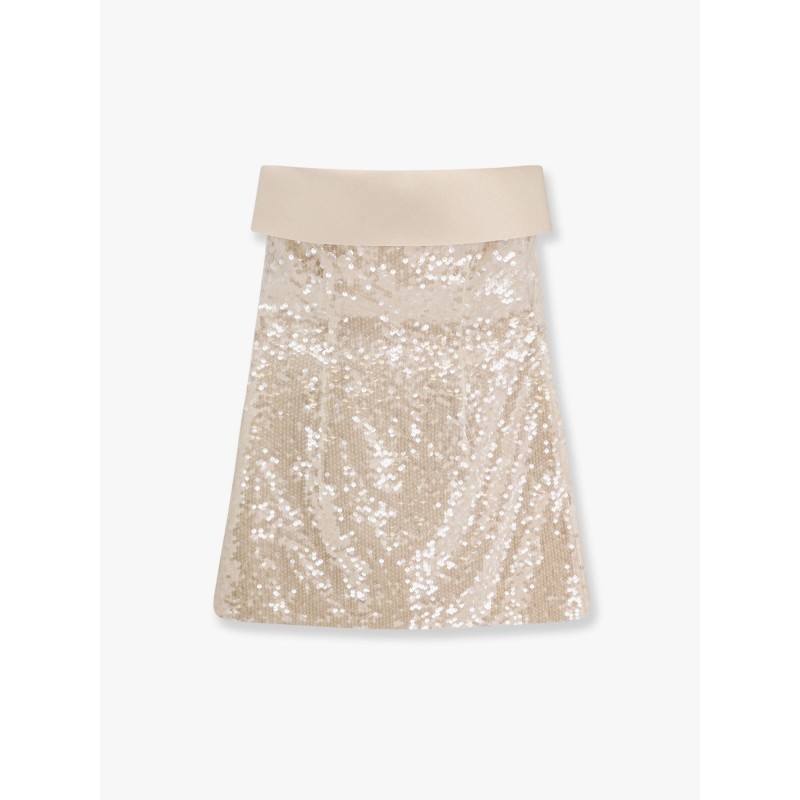 Mini dress with all-over sequins