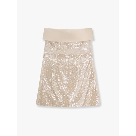 Mini dress with all-over sequins