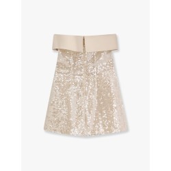 Mini dress with all-over sequins