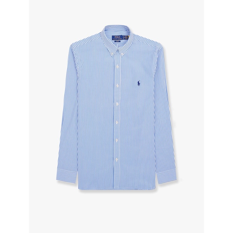 Striped stretch cotton shirt