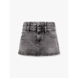 Celine denim mini skirt with used effect