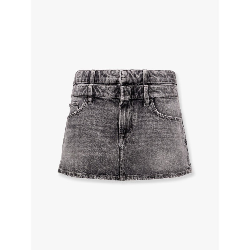 Celine denim mini skirt with used effect