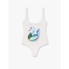 Nylon one piece swimsuit