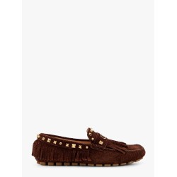 Driver fastaway suede loafer with fringes