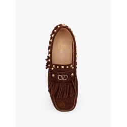Driver fastaway suede loafer with fringes
