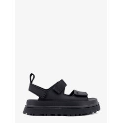 Rubber sandals with ugg embossed detail