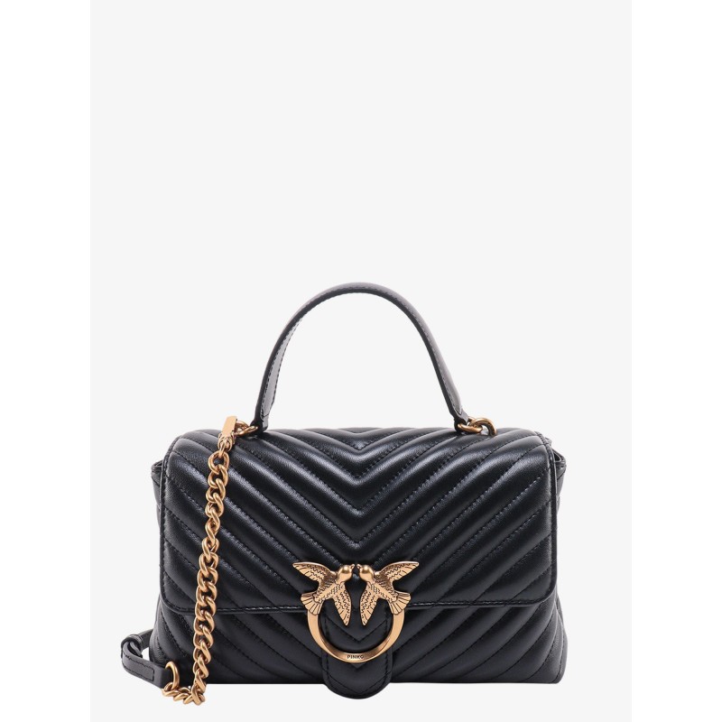 Love lady matelassé leather handbag with love birds buckle