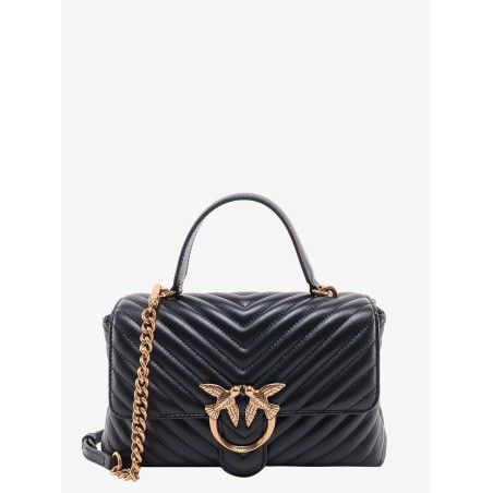 Love lady matelassé leather handbag with love birds buckle