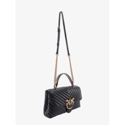 Love lady matelassé leather handbag with love birds buckle