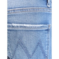 Stretch cotton jeans with flared bottom