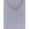 Diamante midi dress with ribbed knit