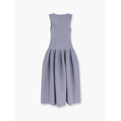 Diamante midi dress with ribbed knit