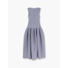 Diamante midi dress with ribbed knit