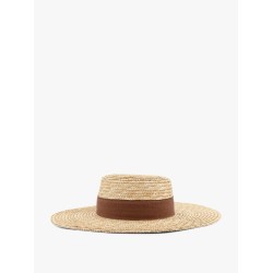 Rafia hat with band