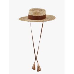Rafia hat with band