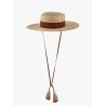 Rafia hat with band