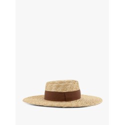 Rafia hat with band