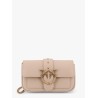 Love one pocket leather shoulder bag with love birds buckle