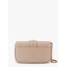 Love one pocket leather shoulder bag with love birds buckle