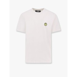 Cotton t-shirt with frontal and back logo print