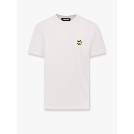 Cotton t-shirt with frontal and back logo print