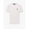 Cotton t-shirt with frontal and back logo print