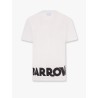 Cotton t-shirt with frontal and back logo print