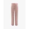 Wool, silk and linen trouser with fold