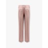 Wool, silk and linen trouser with fold