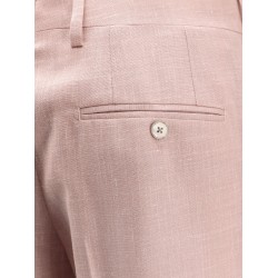 Wool, silk and linen trouser with fold