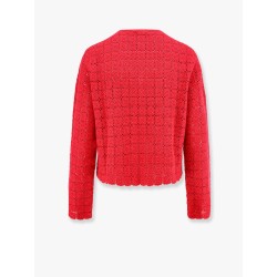 Embroidered cotton cardigan