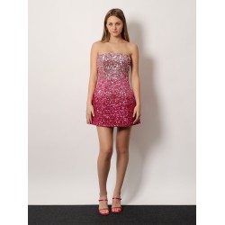All-over sequins mini dress