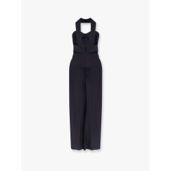 Satin dress with rhinestones
