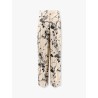 Viscose trouser with all-over print