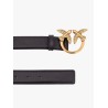 Berry leather belt