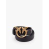 Berry leather belt