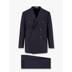Double-breasted virgin wool suit