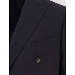 Double-breasted virgin wool suit