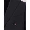 Double-breasted virgin wool suit