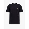 Cotton t-shirt with frontal and back logo print