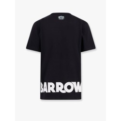 Cotton t-shirt with frontal and back logo print
