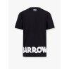 Cotton t-shirt with frontal and back logo print