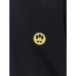 Cotton t-shirt with frontal and back logo print
